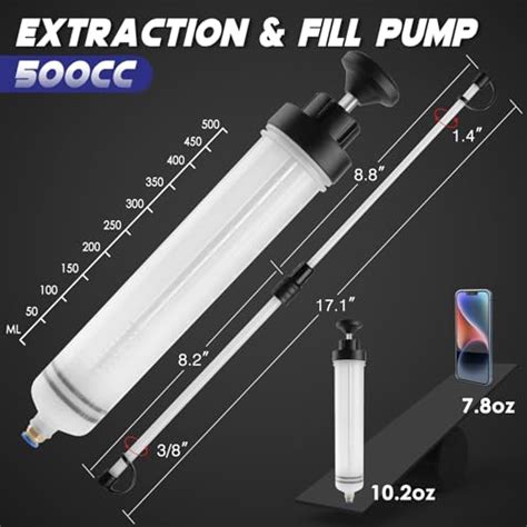 Snapklik ExtreSpo 500CC Fluid Extractor Fluid Syringe Pump Oil