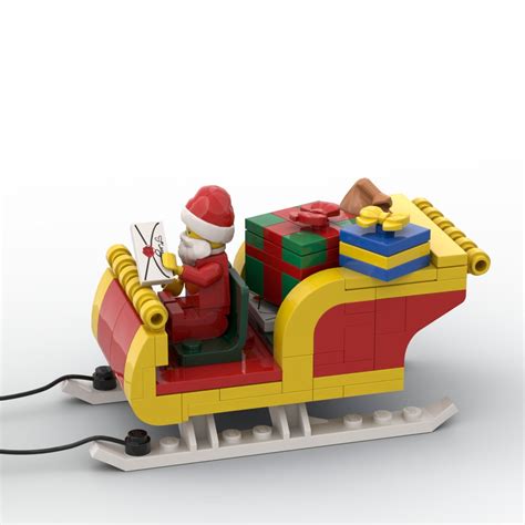 Santa Sleigh Custom Model Moc Instructions Tutorial Only Etsy