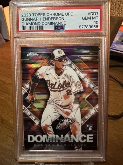 Topps Chrome Update Diamond Dominance Gunnar Henderson Rc Orioles