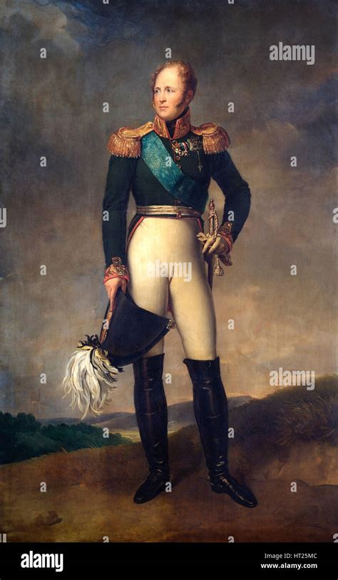 Ritratto Dello Zar Alessandro I Di Russia 1817 Artista Francois