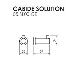 Cabide Solution Crismoe Sl Cr Crismoe Banheiro Acess Rios