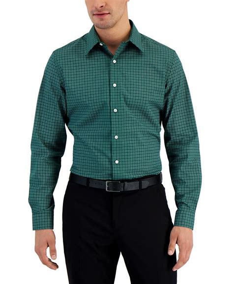 Club Room Mens Slim Fit Deco Check Dress Shirt Created For Macys