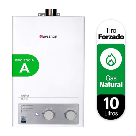 Calefont Litros Gas Natural Tiro Forzado Splendid Homegas