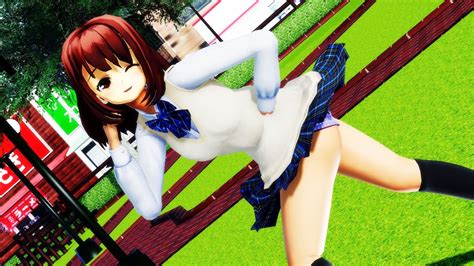 【mmd】放課後ストライド 椎名心実【ray Mmd152 ぱんつ注意】 Youtube