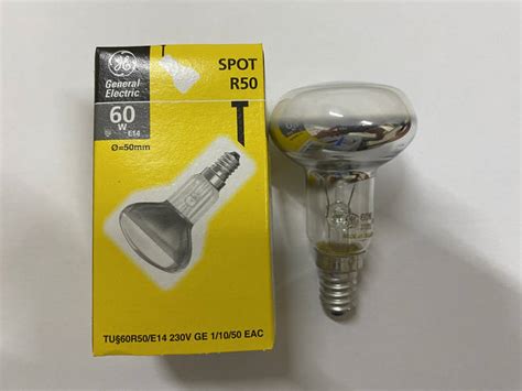 Купить Лампа рефлекторная General Electric Spot R50 230v-60w E14, цена ...