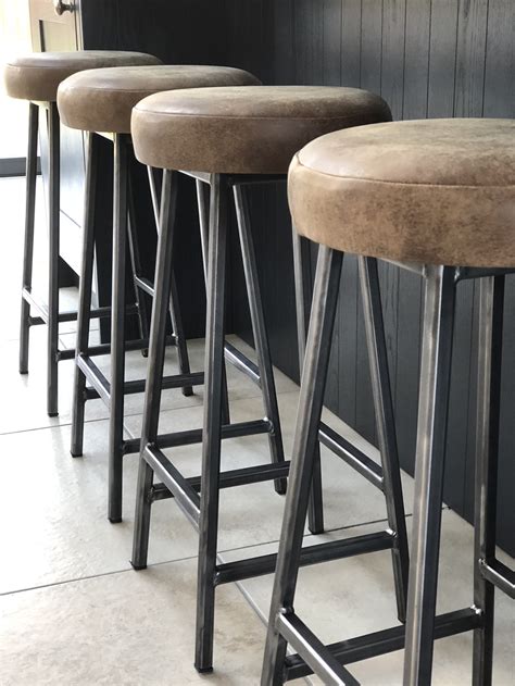 Leather Seat Bar Stool Paul Frampton Design Ltd