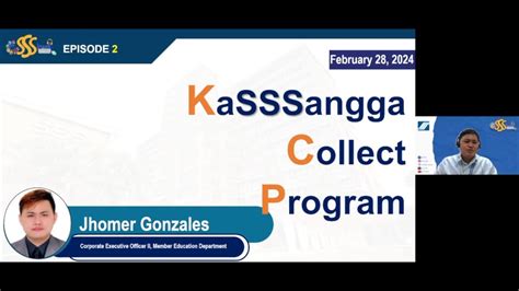 ESSSkwela Webinar S03E02 KaSSSangga Collect Program YouTube