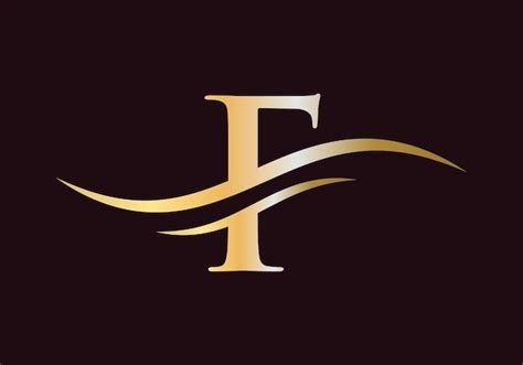 Premium Vector Initial Letter F Logo Design Luxury F Letter Logotype