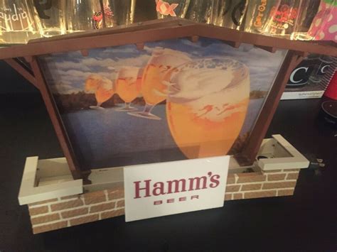 RARE 1950s BREWERIANA: Lighted Vintage Hamms Beer Chalet Sign - Works ...