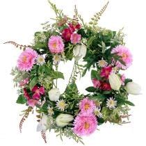 Floristik Co Uk Flower Wreath Artificial Door Wreath Spring Summer