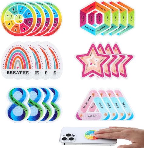 Amazon Bewudy 24 Pcs Calm Strips For Anxiety Sensory Stickers 6