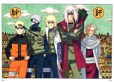 Kakashi Uzumaki Yondaime Shippuden Jiraiya 2k Hiruzen Naruto