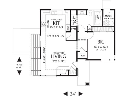 1 Bedroom and 1.5 Baths - Plan 5178