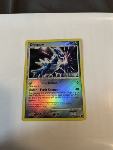 Dialga 16 106 Burger King Promo Reverse Holo Rare Stamped Pokemon Card