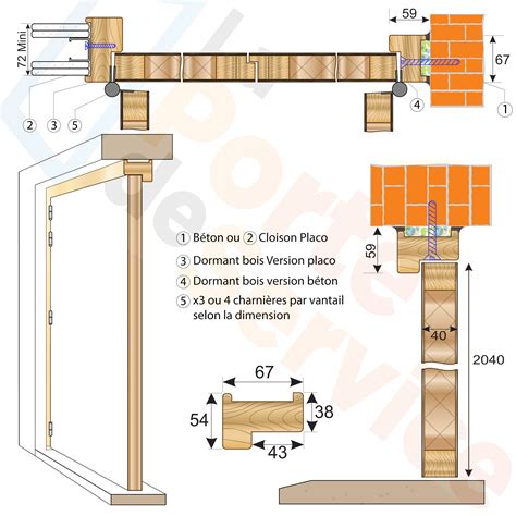 Bloc Porte Bois Vantaux Coupe Feu Ei