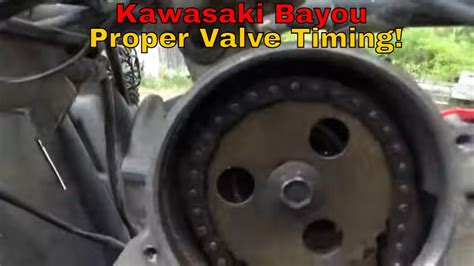 Kawasaki Bayou 300 No Crank Low Compression Bad Valve Timing Fixes