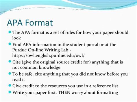 Apa Basics