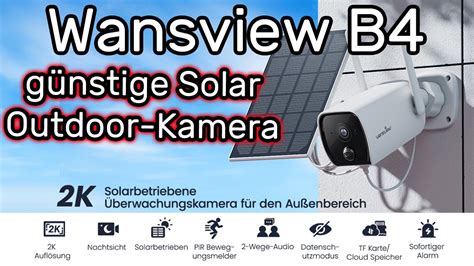 Wansview B G Nstige Akkubetriebene K Berwachungskamera Mit Solar F R