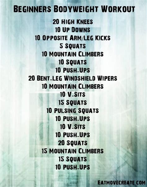 Full Body Bodyweight Workout Routine