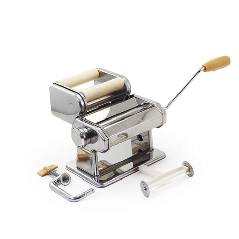 Professional Stainless Steel Shule Pasta Maker LFGB Double Cutter Pasta ...