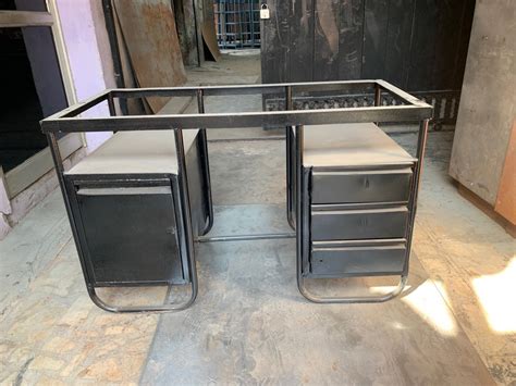 Mild Steel Rectangular Office Table Dual With Storage At Rs 7500 In