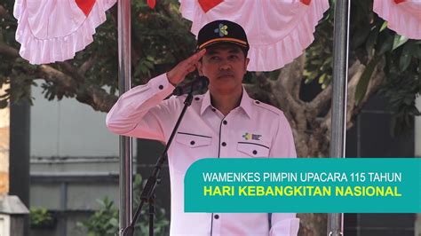 Wakil Menteri Kesehatan Pimpin Upacara Tahun Hari Kebangkitan