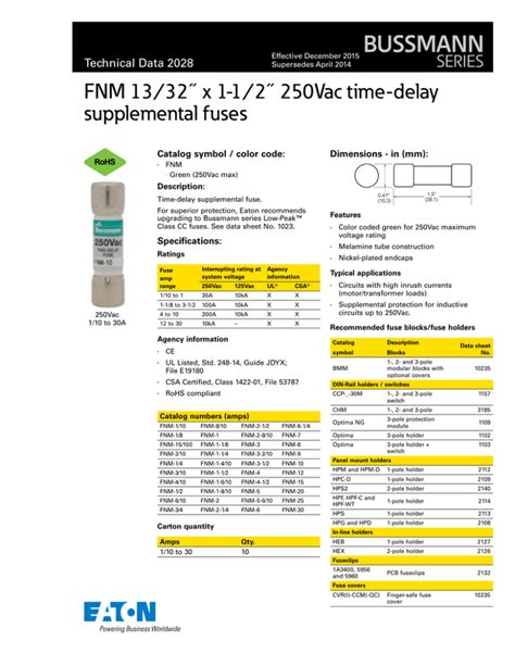 Fnm Datasheet Mouser Electronics