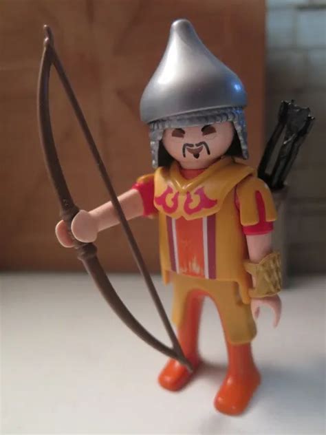 Archer Mongol Grand Arc Oeuf Playmobil Chevalier Soldat Ch Teau