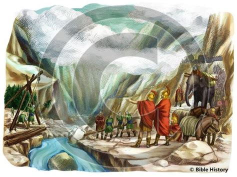 Hannibal Crossing Alps Bible Illustration Dpi Year License