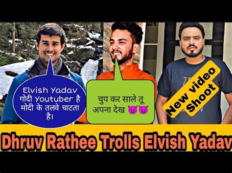 Dhruv Rathee Vs Elvish Yadav Elvish Yadav Reply To Dhruv Rathee