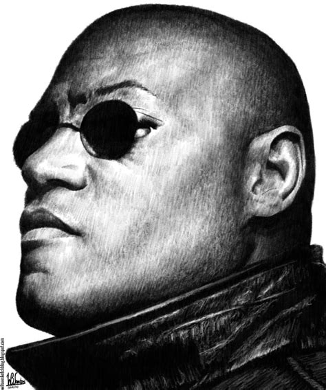 The Matrix Morpheus Ink Drawing