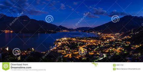 Lago Di Como Lake Como High Definition Panorama Stock Photo Image