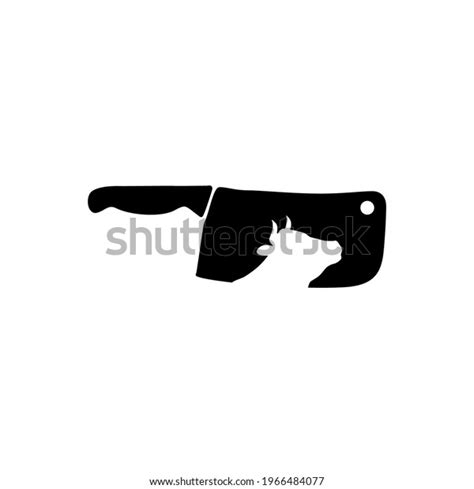 Butcher Knife Logo Design Element Vector Stock Vector Royalty Free