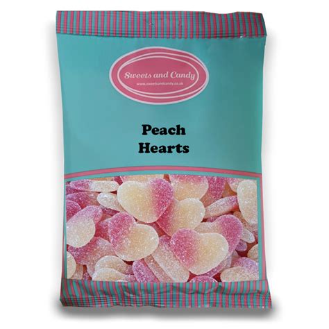 Peach Hearts 1kg Pick And Mix Sweets Retro Sweets Jelly Sweets