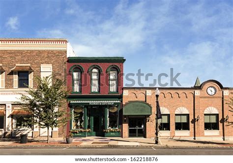 Photo Typical Small Town Main Street Stock Photo 162218876 | Shutterstock