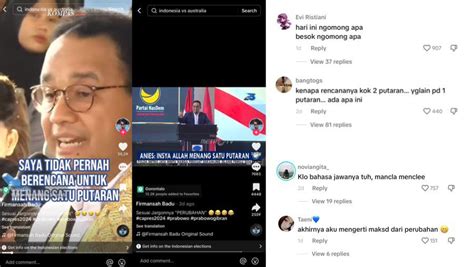 Warga TikTok Bongkar Pernyataan Anies Tak Berharap Pilpres Satu Putaran