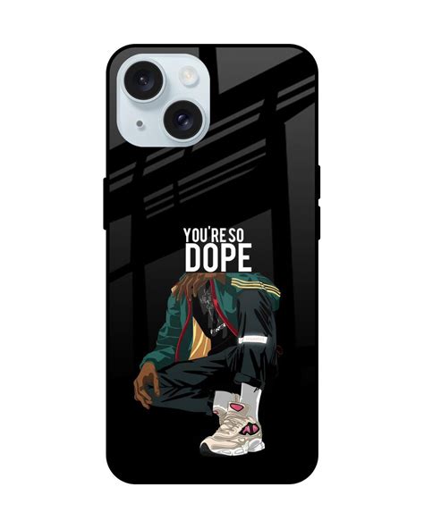 Buy Dope Person Premium Glass Case For Apple Iphone Shock Proof