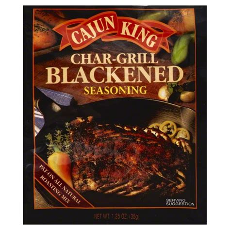 Cajun King Char Grill Blackened Seasoning Oz Walmart