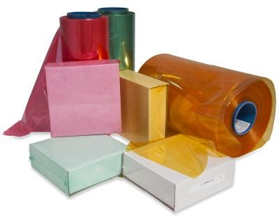 Colored PVC Shrink Wrap Rolls - Red, Green, and Yellow