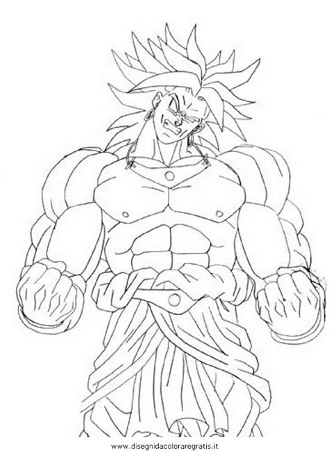 Disegno Dragonball Broli Personaggio Cartone Animato Da Colorare