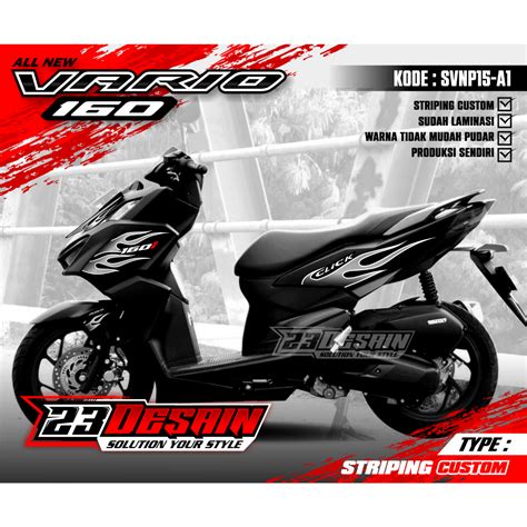 Jual Striping Vario Custom Api Fire Svnp Striping Api Striping