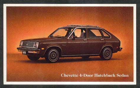 1979 Chevrolet Chevette 4-door Hatchback dealer postcard