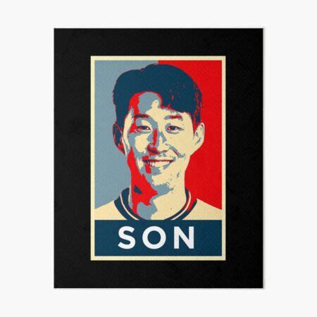 Son Heung Min Portrait Artwork Sticker Art Board Print For Sale By