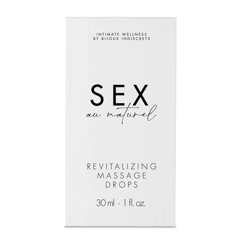 Bijoux Indiscrets Sex Au Naturel Revitalizing Intimate Massage Drops