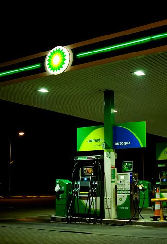 Bp Gas Station Sign Displayed Outside Stock Photo - Download Image Now