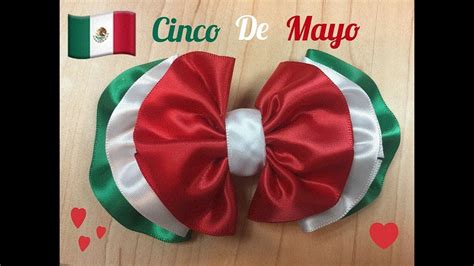 DIY Cómo hacer un MOÑO tricolor utilizando de los colores de la bandera