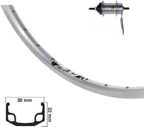 Kgs Achterwiel X Etrto Alu Zilver Zac Nexus Remnaaf Bol