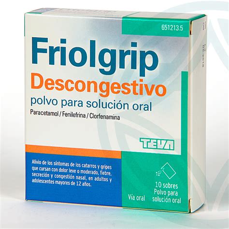 Friolgrip Descongestivo Sobres Polvo Para Soluci N Oral Antigripal