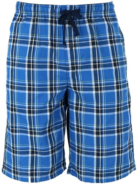 Hanes Madras Sleep Pajama Shorts Men Big And Tall