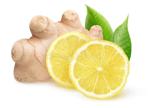 Isolated Ginger And Lemon Stock Photo Image Of Cold 146723024